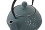 DKD Home Decor Tetera Oriental Azul 800ml Hierro Colado/Inox Apta Inducción, Vitrocerámica y Gas