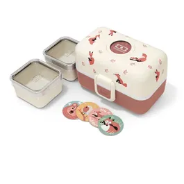 Monbento Fiambrera Infantil MB Tresor Fox, 3 Compartimentos, Sin BPA, MON3760192689731