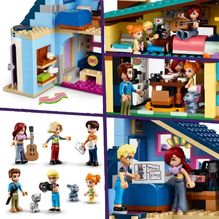 LEGO 42620 Friends Casas Familiares de Olly y Paisley, Muñeca de Juguete con Figuras y Accesorios LEGO 42620 Friends Casas Familiares de Olly y Paisley, Muñeca de Juguete con Figuras y Accesorios