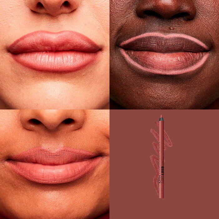 NYX Professional Make Up Lip Pencil Stick Línea Loud - #30 Leave a Legacy 1.2 ml, Perfilador Labial Waterproof, Brown, Cruelty Free & Vegano