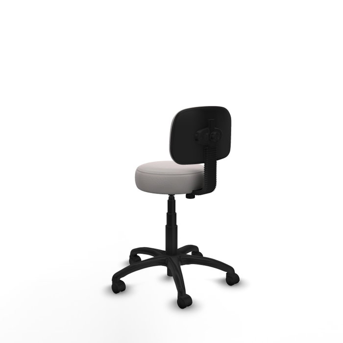 PIQUERAS Y CRESPO Silla Llanos giratoria en similpiel blanco