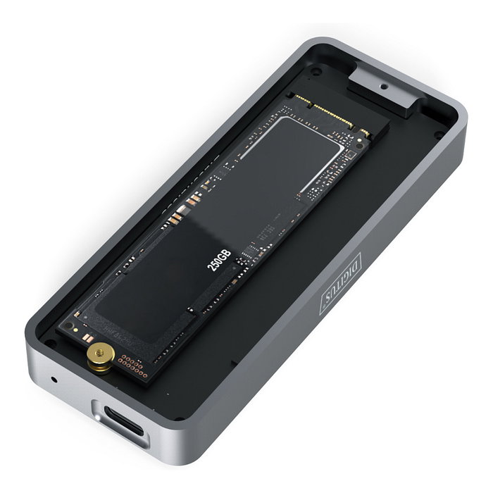 Digitus DA-71157 Caja externa para SSD M.2 NVMe, 20 Gbps, Negro