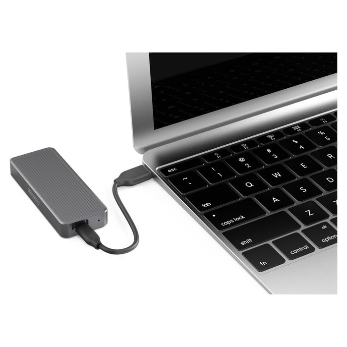 Digitus DA-71157 Caja externa para SSD M.2 NVMe, 20 Gbps, Negro