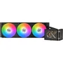 XIGMATEK Connect 360 ULTRA EN48371 - Refrigeración Líquida AIO con 3 Ventiladores ARGB de 120 mm, Color Negro