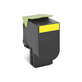 Lexmark Tóner Compatible 802SY / 80C2SY0 Yellow XL de Alta Capacidad
