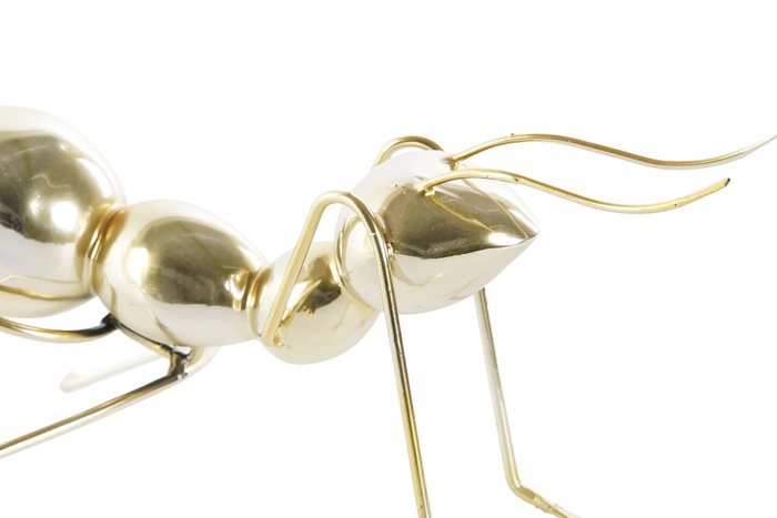 DKD Home Decor Figura de Hormiga en Resina y Metal Dorado, Surtido de 2