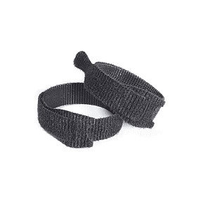 VELCRO ONE-WRAP Tiras de velcro reutilizables 12mm x 20cm Negro