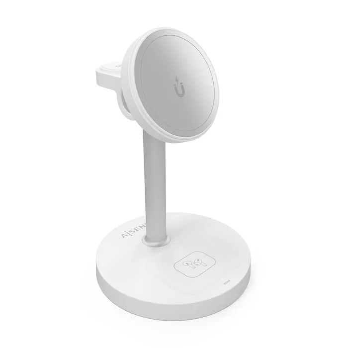 Aisens Cargador Inalámbrico 3 en 1 15W USB-C Blanco ASCH-15W3WC065-W Aisens Cargador Inalámbrico 3 en 1 15W USB-C Blanco ASCH-15W3WC065-W