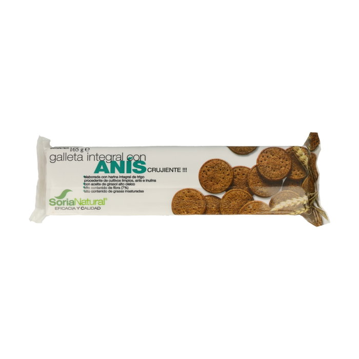 Soria Natural Galletas Integrales con Anís 165g Soria Natural Galletas Integrales con Anís 165g