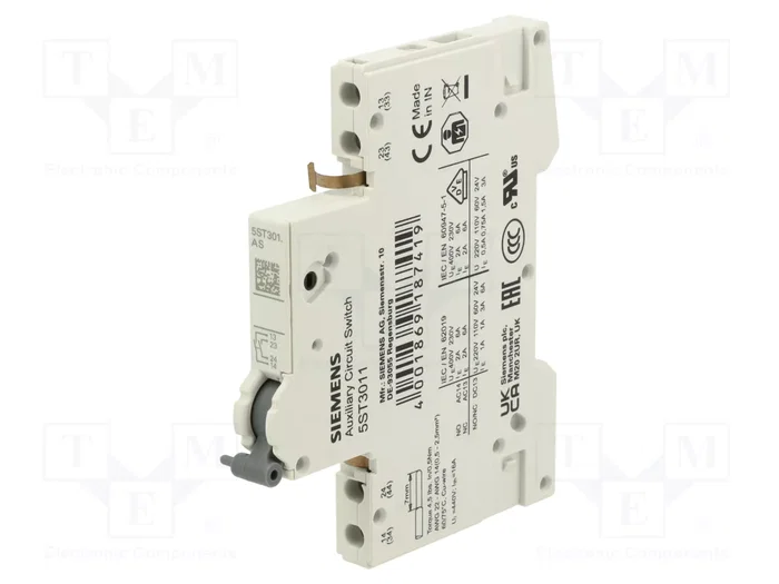 Siemens 5ST3011 Interruptor auxiliar de corriente 2S Siemens 5ST3011 Interruptor auxiliar de corriente 2S