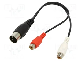 GOOBAY Cable DIN 5pin a RCA x2, 0,2m