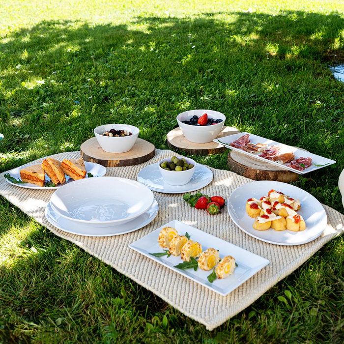 Bandeja Oval Melamina Select Basic Quid 25x18 cm (24 Unidades)