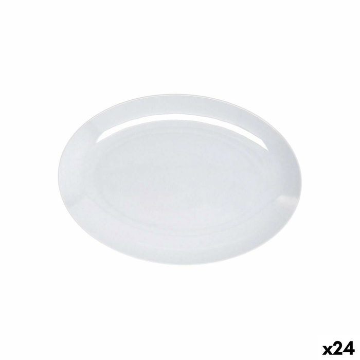 Quid Bandeja Oval Melamina Select Basic Blanco 25x18 cm (24 Unidades)</h1>
