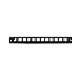 Inter-Tech IPC Frontgitter 1U negro con cierre