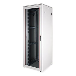 ROLINE 26.21.0070 Bastidor de Red Rack 19 Pulgadas 47U, 800x800 mm, Gris, 600 kg Capacidad, 2276 mm Alto, con Puertas de Vidrio