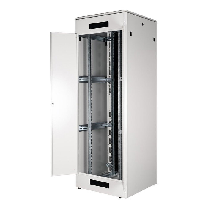 ROLINE 26.21.0070 Bastidor de Red Rack 19 Pulgadas 47U, 800x800 mm, Gris, 600 kg Capacidad, 2276 mm Alto, con Puertas de Vidrio
