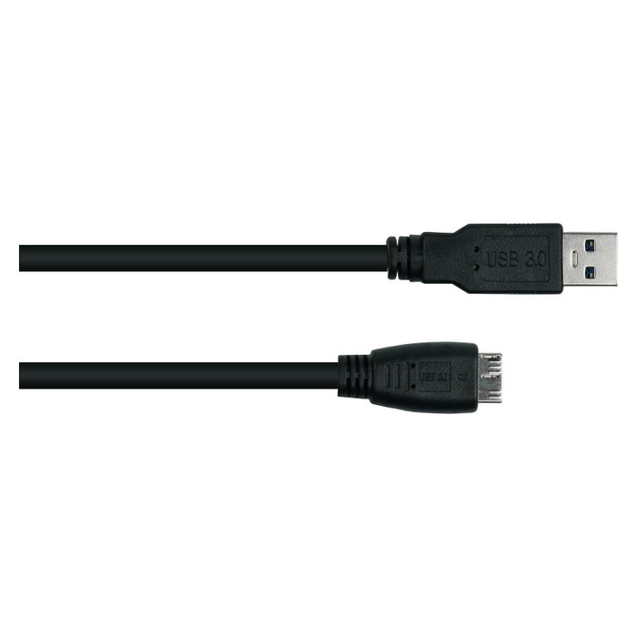 Kabelmeister Cable USB 3.0 Tipo A a Micro B, 1m, Negro