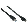 Kabelmeister Cable USB 3.0 Tipo A a Micro B, 1m, Negro