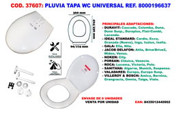 Pluvia Tapa WC Universal Ref. 8000196637