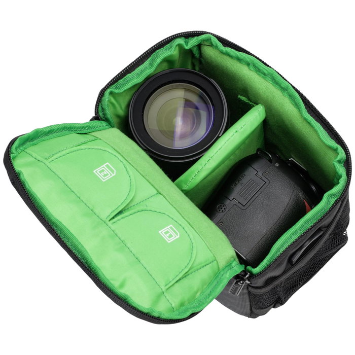 Rivacase 7420 Bolsa para cámara DSLR Black / Green