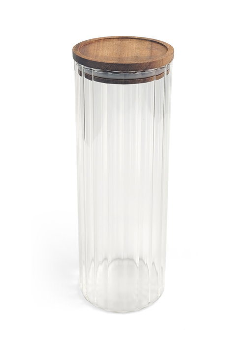 Inde Tarro Boro Ottico T/Acacia Red. 1320 ml (9.2x9.2x25.7 cm) - La Mediterran (12 Unidades)