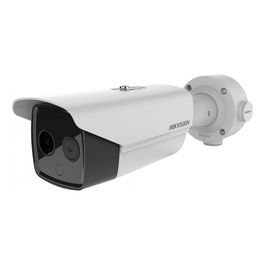 Hikvision DS-2TD2617B-3/PA(B) Cámara de Seguridad IP Térmica Bala 4 MP, Visión Nocturna 40m, IP66, Interior/Exterior, Blanco