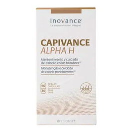 INOVANCE Capivance Alpha H 60Perlas Suplemento Micronutricional para Cabello con Saw Palmetto Antioxidante