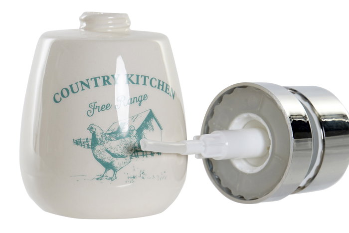 DKD Home Decor Dosificador Blanco Verde 9 x 14.5 x 9 cm (6 Unidades) Country Kitchen