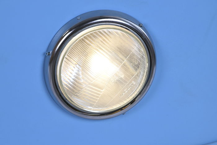 DKD Home Decor Mueble Bar Turquesa Blanco Hierro Mango Cristal 52 x 90 x 157 cm