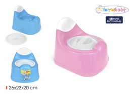 Inde Silla WC Bebé 2 Colores 23 cm Ancho x 19.1 cm Alto x 27 cm Largo (12 Unidades)
