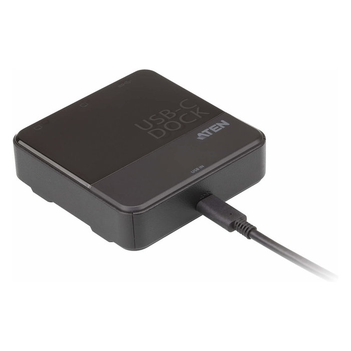 ATEN UH3233 Mini Dock USB-C Dual HDMI | Puerto USB 3.2 Gen 1 Type-C, 2 HDMI, Resolución 4K Ultra HD 3840x2160, Color Negro