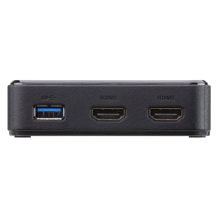 ATEN UH3233 Mini Dock USB-C Dual HDMI | Puerto USB 3.2 Gen 1 Type-C, 2 HDMI, Resolución 4K Ultra HD 3840x2160, Color Negro