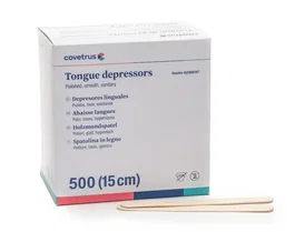 Covetrus Depresores de Lengua de Madera Adulto 15 cm Paquete de 500 Unidades