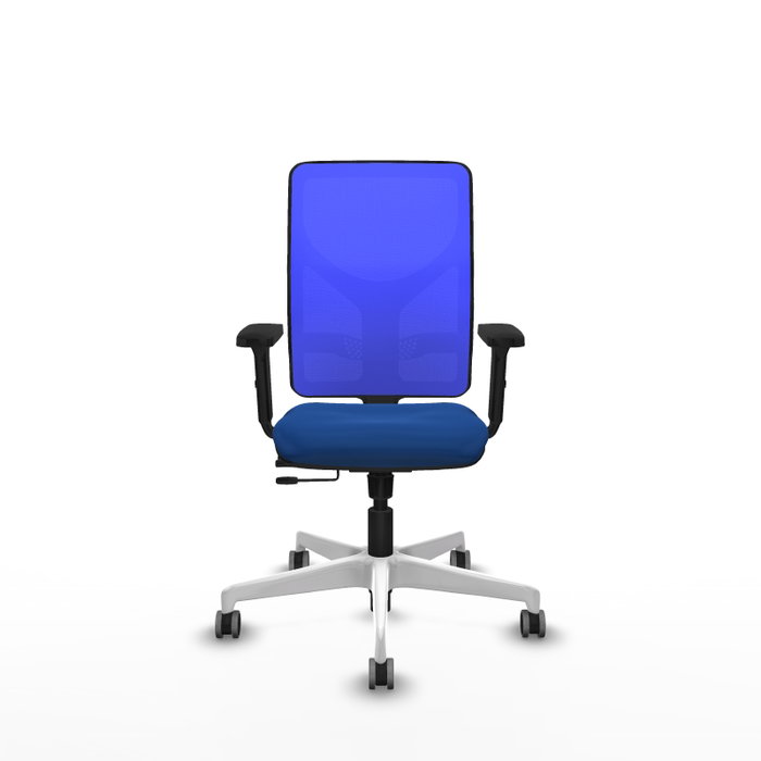 PIQUERAS Y CRESPO Silla de oficina Motilla Azul con mecanismo Sincro/Traslack