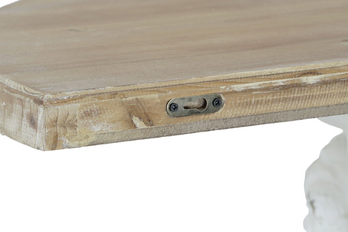 DKD Home Decor Consola Abeto Magnesia Angel Natural y Blanco DKD Home Decor Consola Abeto Magnesia Angel Natural y Blanco