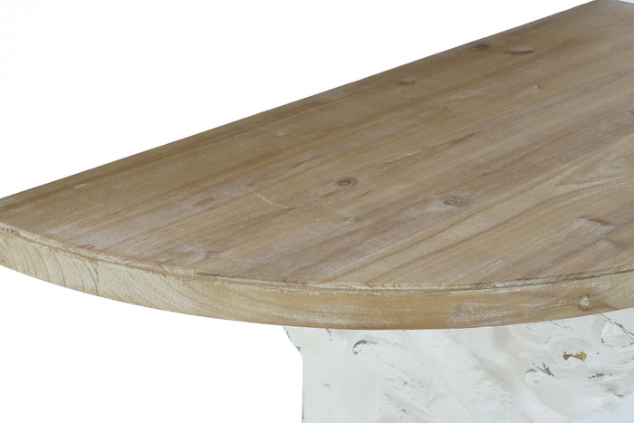DKD Home Decor Consola Abeto Magnesia Angel Natural y Blanco DKD Home Decor Consola Abeto Magnesia Angel Natural y Blanco