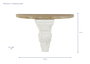 DKD Home Decor Consola Abeto Magnesia Angel Natural y Blanco