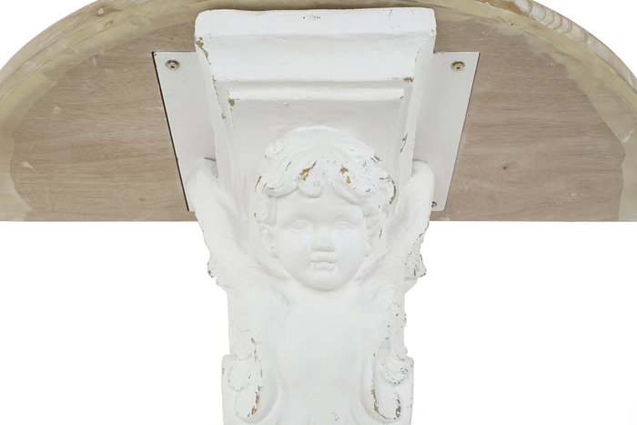 DKD Home Decor Consola Abeto Magnesia Angel Natural y Blanco DKD Home Decor Consola Abeto Magnesia Angel Natural y Blanco