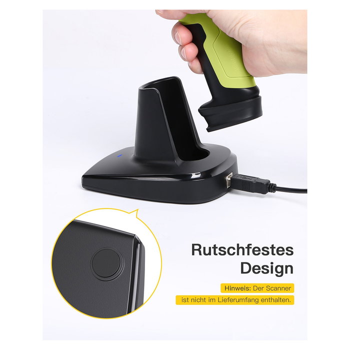 Inateck Escáner de Códigos de Barras BS04001 Negro