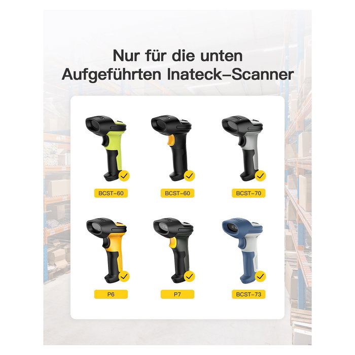 Inateck Escáner de Códigos de Barras BS04001 Negro