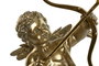 DKD Home Decor Lámpara Sobremesa Moderno Dorado Cupido 22 x 47 x 31.5 cm