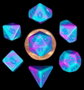 FanRoll Mini Pack de Dados Turquoise and Purple Marble (7)