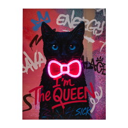 Home Deco Factory Cuadro Neón LED Gato 30x40 cm