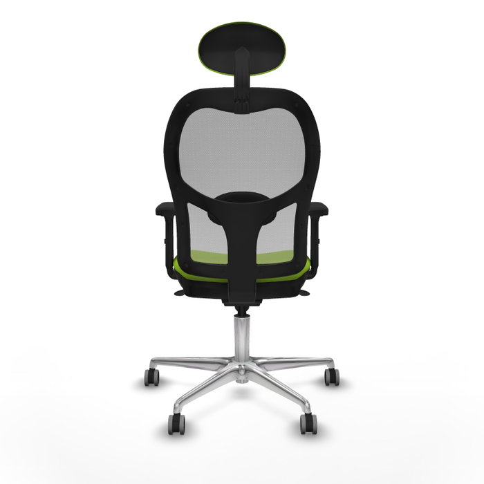 PIQUERAS Y CRESPO Silla de oficina Jorquera con mecanismo Sincro, Pistacho y Gris