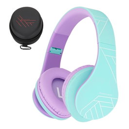 PowerLocus P2 Auriculares para Niños Turquesa/Morado