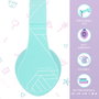 PowerLocus P2 Auriculares para Niños Turquesa/Morado