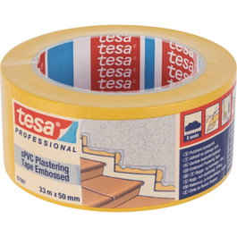 Tesa Cinta de Enlucir sPVC 67001 Amarilla Gofrada 33m x 50mm