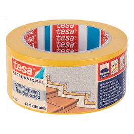 Tesa Cinta de Enlucir sPVC 67001 Amarilla Gofrada 33m x 50mm