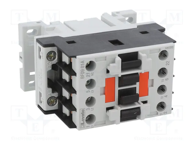 LOVATO ELECTRIC Contactor BF 3-polar 9A 24VAC