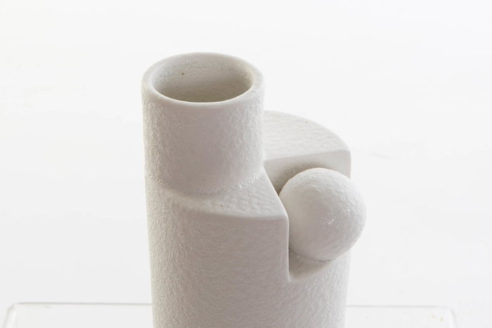 DKD Home Decor Jarrón de Cerámica Blanco NORDIC 9,5x8x20 cm DKD Home Decor Jarrón de Cerámica Blanco NORDIC 9,5x8x20 cm